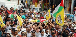 Palestinian funeral – there are going to be many more after Israel’s barbaric attacks on the Great March of Return on the Gaza border