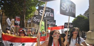 Thousands took to the streets the last time the Tories tried to take Britain to war against Syria in 2013 – then ex-PM Cameron was defeated in Parliament. PM May however recalled her Cabinet in an attempt to join the US war effort without a parliamentary