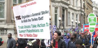 Young Socialists on the march got tremendous support for their demand that the TUC call a general strike to kick the Tories out