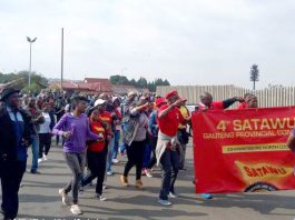 Saftu Urges Full Support For Bus Workers Bus drivers on strike in South Africa’s Gauteng province