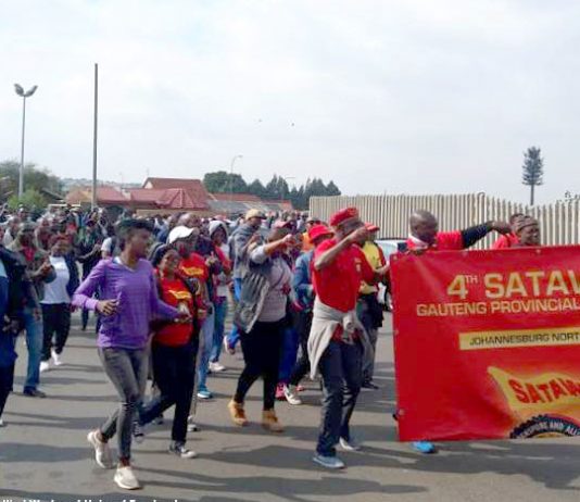 Bus drivers on strike in South Africa’s Gauteng province