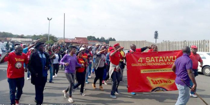 Bus drivers on strike in South Africa’s Gauteng province