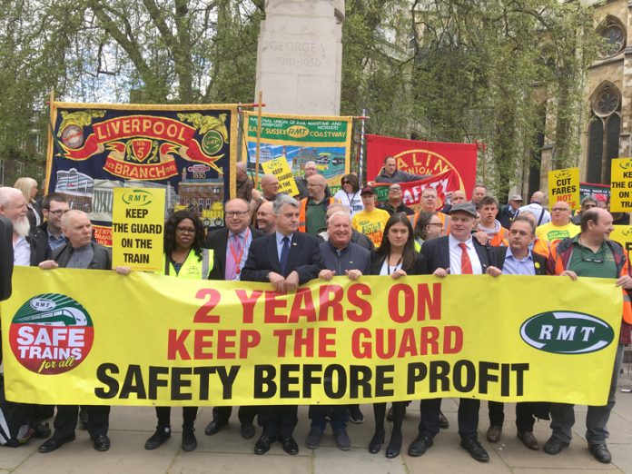 The RMT is in the front rank of the struggle to keep guards on trains and to renationalise the entire rail network