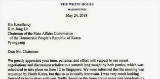 Trump’s letter to Kim Jong-un