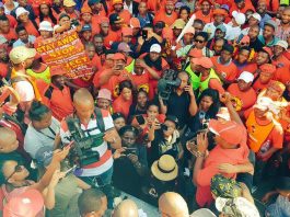 SAFTU’s verdict on 100 days of Ramaphosa SAFTU members march during the April 25 general strike against new anti-union legislation