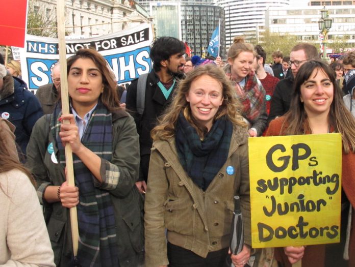 GPs turned out in force to support striking junior doctors during their year-long struggle – GP practices are under attack from Tory NHS cuts