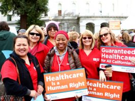 Nurses demand better health care in the US – US unions have accused the Supreme Court of bringing in laws to stop union building