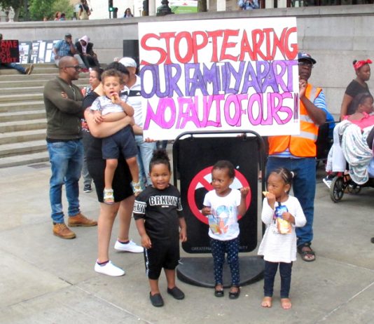 Chagossians from the oldest to the youngest were demonstrating in Trafalgar Square over the weekend