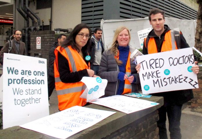 Junior doctors during their recent strike actions insisting that over-tired doctors can make mistakes