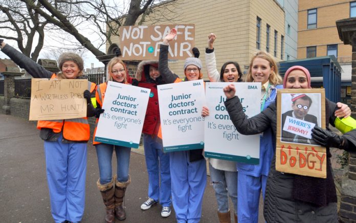 Junior doctors lead the fight against Hunt and the Tories – they have now rejected a 2% rise