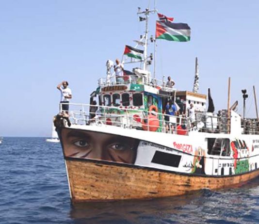 The Al-Awda on its way to Palestine