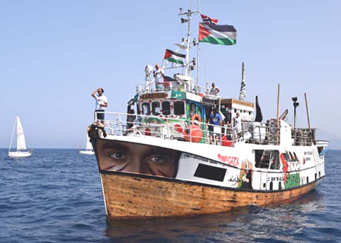 The Al-Awda on its way to Palestine