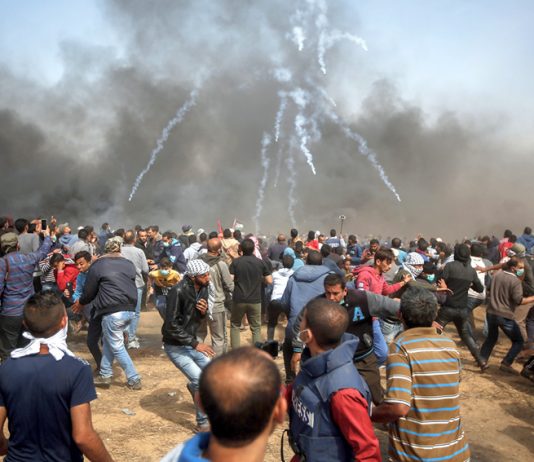 Gazans protesting at the border with Israel are gassed – now they are being killed by Israeli air strikes