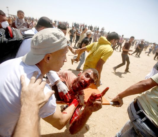 Young Palestinians are suffering terrible injuries at the hands of Israeli troops on the Gaza-Israel border
