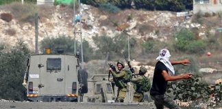 Israeli state forces clash with Palestinian youth in the West Bank