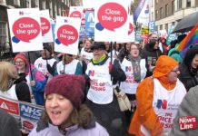 Nurses on the march against any pay cap – they are certain to make their point very forcibly at September’s EGM