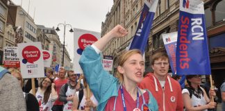 Student nurses demanding the return of bursaries – financial hardships are forcing many student nurses to drop out of their courses