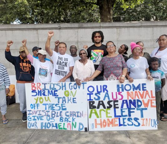 Generations of Chagos Islanders occupied Trafalgar Sq for 5 days during July demanding their right to return to their homeland – they protested at The Hague yesterday
