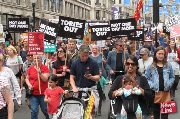 John McDonnell was the moving force behind last July’s ‘Tories Out!’ march on Parliament