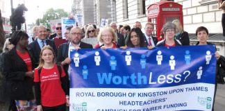 Heads from Kingston, Surrey, are demanding fairer funding