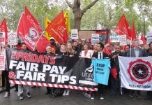 Massive protest strike last Friday by McDonald’s TGI Friday’s, Uber Eats and Wetherspoon workers made a huge impact on Labour shadow chancellor John McDonnell