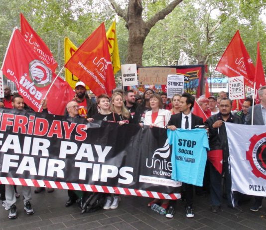 Massive protest strike last Friday by McDonald’s TGI Friday’s, Uber Eats and Wetherspoon workers made a huge impact on Labour shadow chancellor John McDonnell