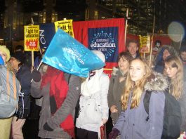 1,000 Teachers, Parents And Supporters March On Department For Education A section of the determined 1,000-strong march to the Department for Education
