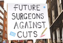 Young doctors with a clear message on NHS cuts and privatisation