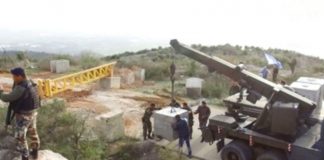 Lebanese army strengthen their border against any Israeli army incursion