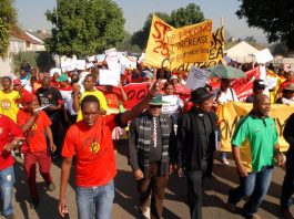 State power supplier, Eskom, workers taking action to defend their jobs