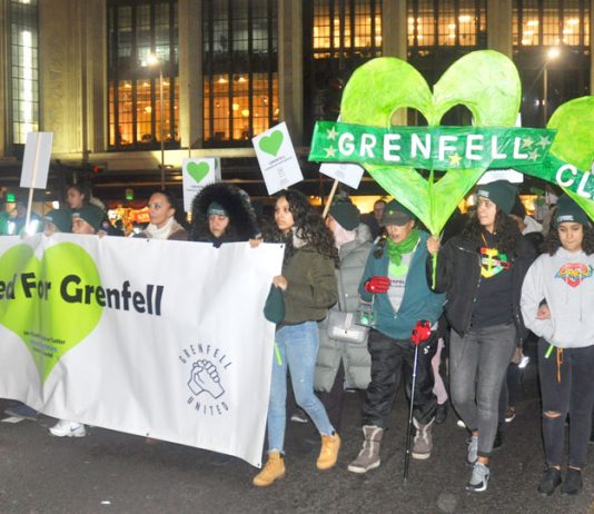 Many young people were on Friday night’s 600-strong silent march through the centre of Kensington demanding justice for the victims of the Grenfell inferno