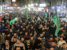 Hamas demonstration in Gaza earlier this year