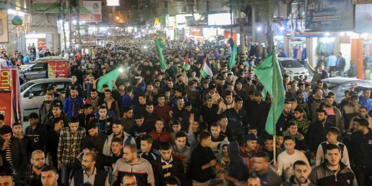 Hamas demonstration in Gaza earlier this year