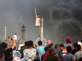 Gaza youth bravely face Israeli forces on the Gaza border