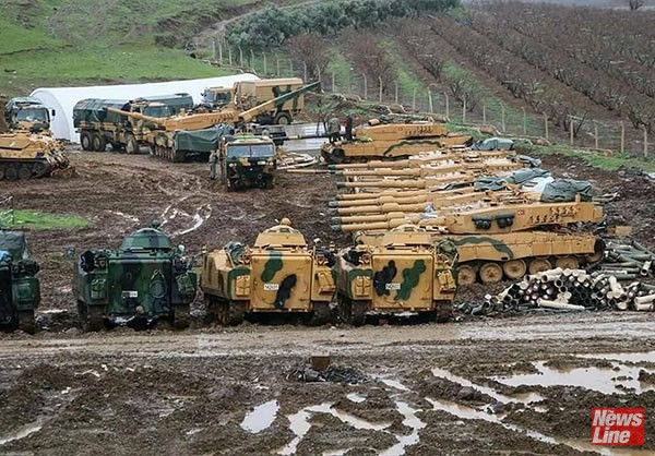 Turkish artillery in Syria – Turkey has been sending military reinforcements into Syria over the past few weeks