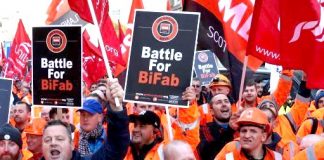 Scottish power workers fighting to stop BiFab from closing – the proposed £16bn nuclear power station in Wales has been shelved