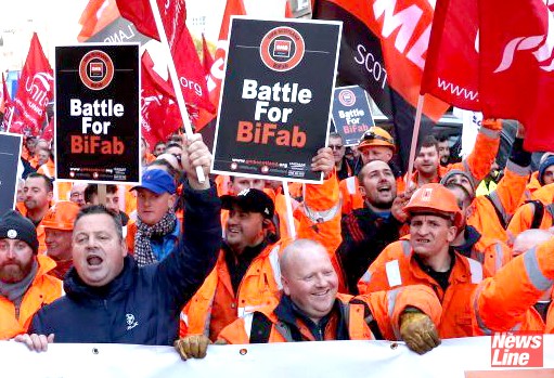 Scottish power workers fighting to stop BiFab from closing – the proposed £16bn nuclear power station in Wales has been shelved