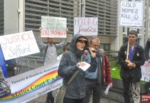 Protest for safe and warm council homes – the housing crisis has reach new heights with families squeezed into too few homes