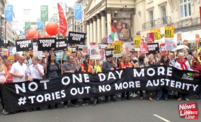 John McDonnell took the lead after the 2017 general election to organise a demonstration to Parliament to bring the Tories down, urging ‘Not One Day More ’