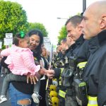 Grenfell Firefighters greeted by local residents