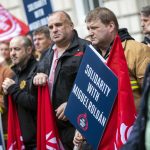 FBU Credit outside Spanish embassy London