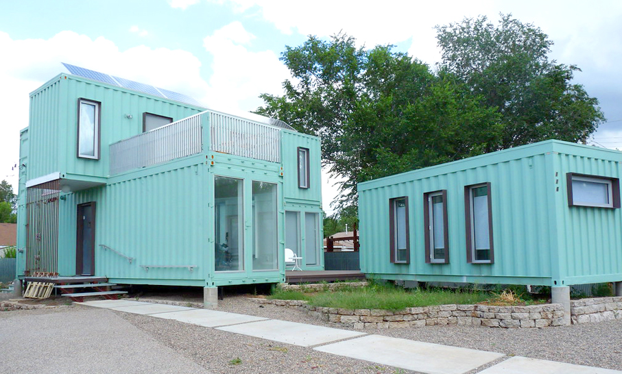Shipping containers have become temporary homes for thousands of British homeless children